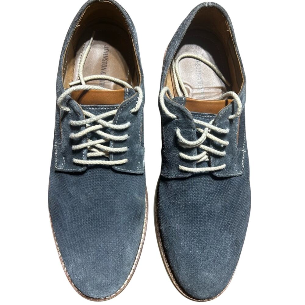 Johnston & Murphy Men's Dark Blue Suede Oxfords size 10M